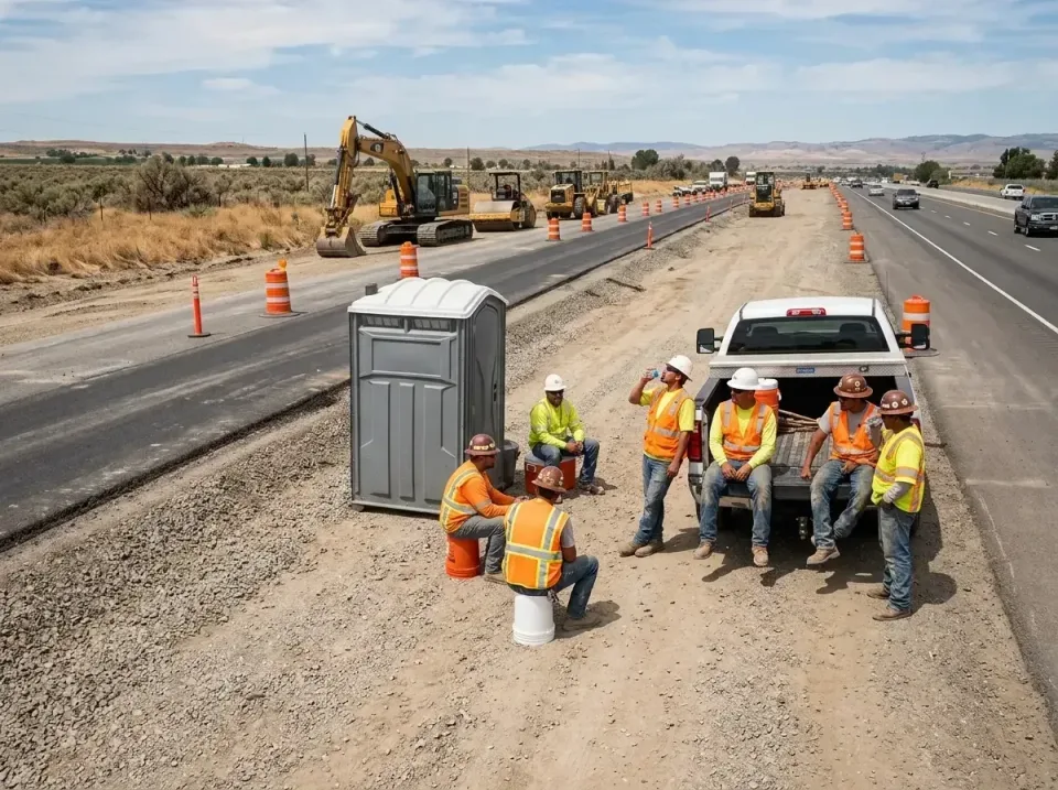 highway-road-construction-crew-007 — frequently asked questions, Porta Potty and Restroom Rentals in Oaklawn-Sunview, KS